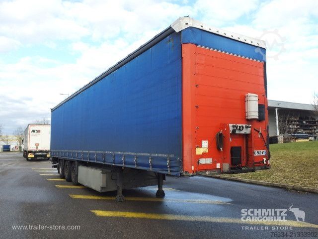 Open semitrailer with tarp Schmitz Cargobull Semitrailer Curtainsider Standard Hayon