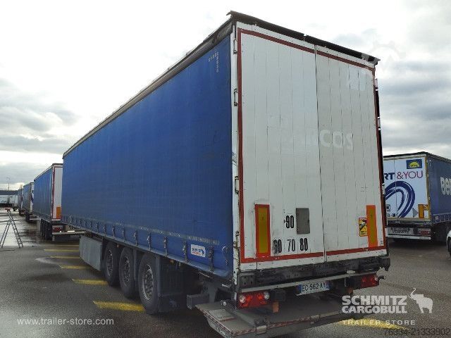 Open semitrailer with tarp Schmitz Cargobull Semitrailer Curtainsider Standard Hayon