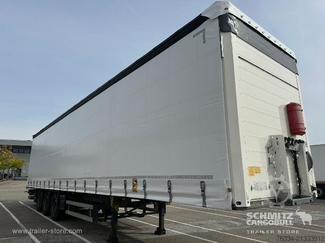 Open semitrailer with tarp Schmitz Cargobull Semitrailer Curtainsider Standard Hayon