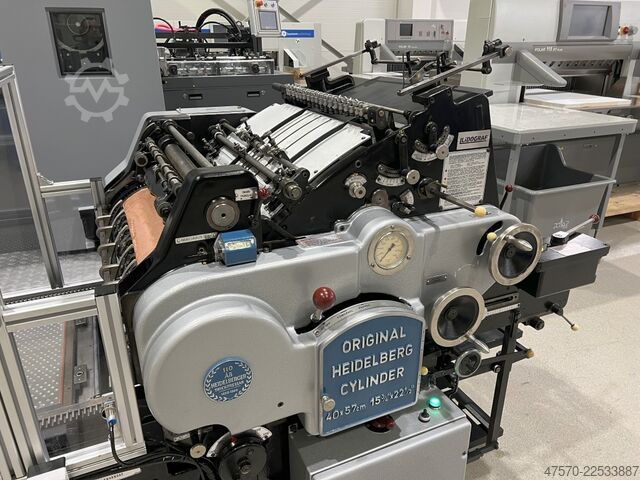 Heißprägemaschine Heidelberg Cylinder KSB 40×57 Hot Stamping machine