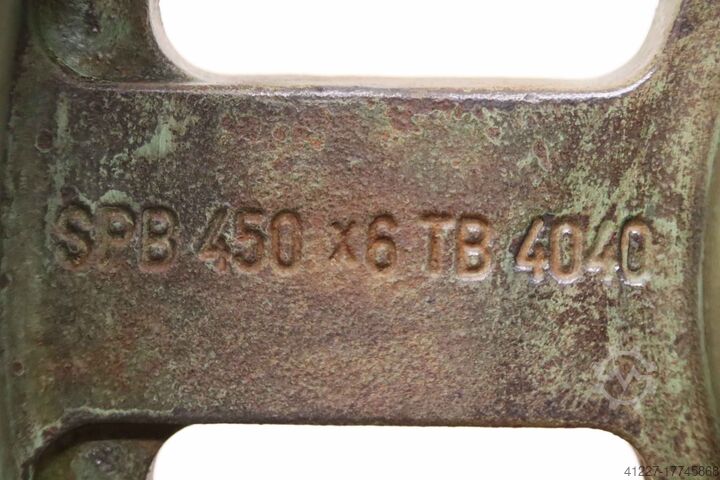 V-belt pulley 6-groove Guss SPB 450 x 6 TB 4040 (17 mm)