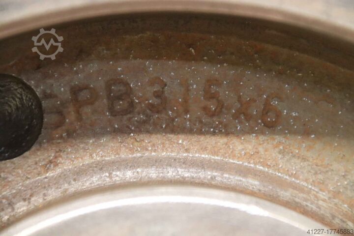 V-belt pulley 6-groove Guss SPB 315 x 6 (17 mm)