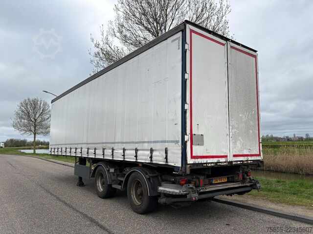 Curtain sided Hfm Trailers D22 2-Axle / 10 Meter / Dolly-LZV / Loading Lift