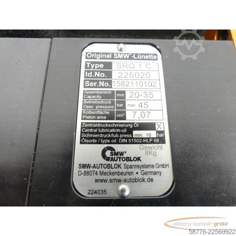 Component SMW Autoblok SRG 1C Schleiflünette ID 225020 SN 1582110102