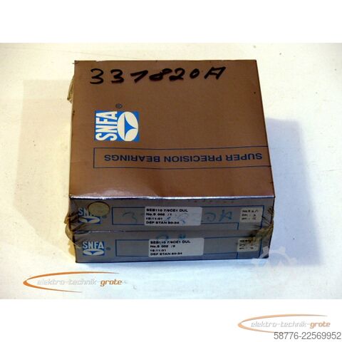 Component SNFA SEB110 7/9CE1 DUL Präzisionskugellager 1 Paar - ! -