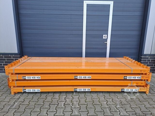 Palettenregaltraverse Hochregallager Nedcon NS / lichte Weite: 3.000 mm / K: 100 x 50 mm / orange / 4 HK