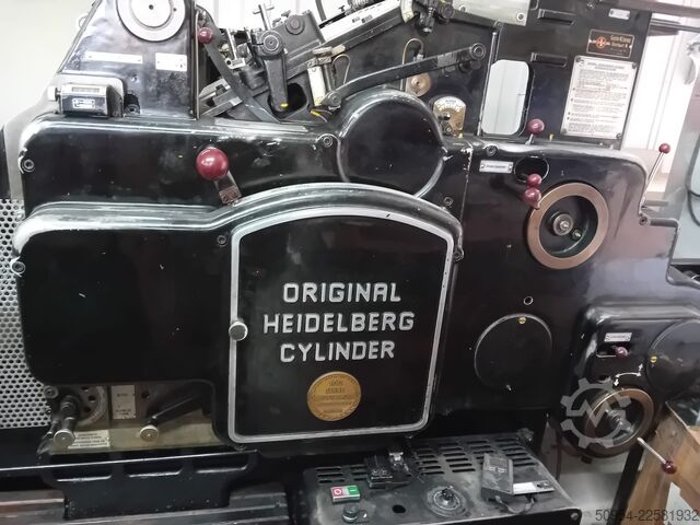 Letterpress machine Heidelberg S Zylinder