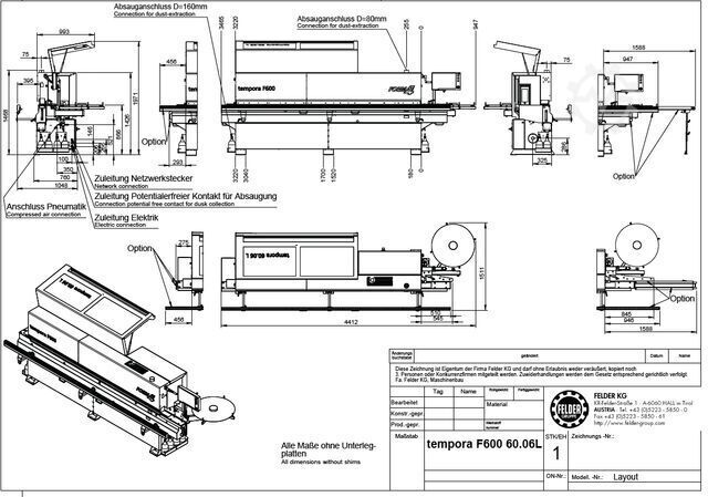 Kantenanleimmaschine Felder tempora F600