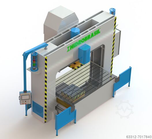 Portal straightening press 300 T Hidrobrasil 300 tonnen Portal-Richtpresse