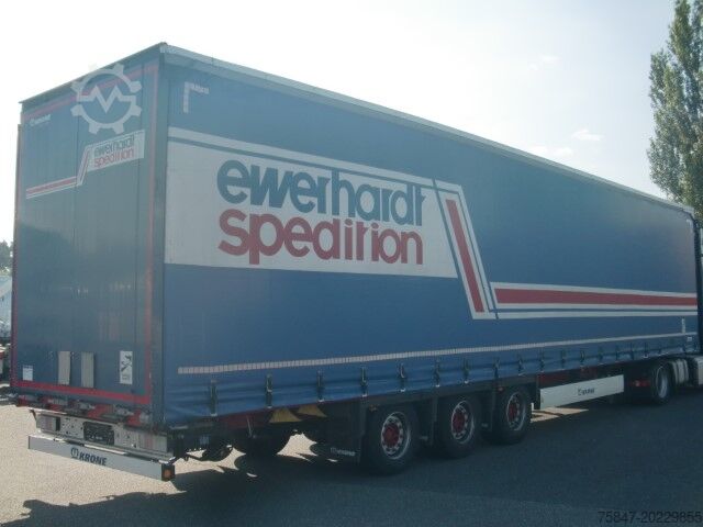 Auflieger mit Pritsche & Plane Krone SDP 27 Mega Liftachse Hubdach