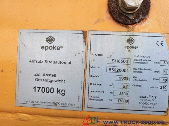 Kipper LKW Epoke Certus AST SH6500 8m³ Feuchtsalzstreuer