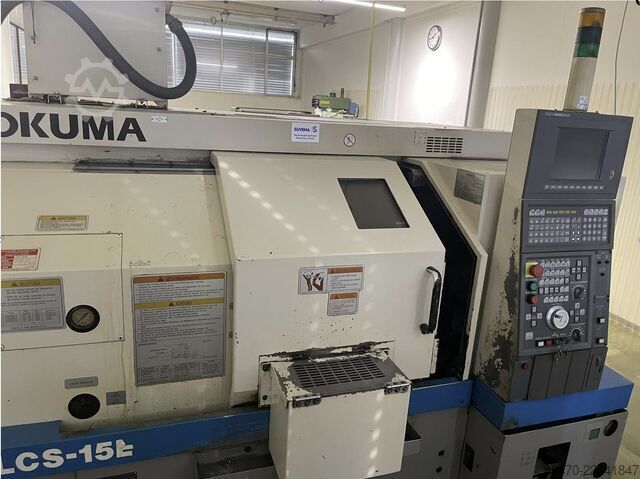 Cnc lathe with barfeeder Okuma LCS15