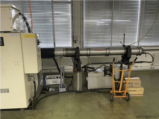Cnc lathe with barfeeder Okuma LCS15