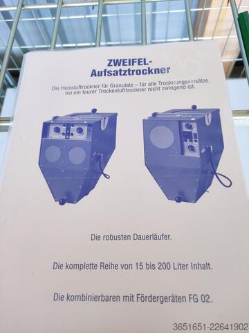 Granulattrockner Zweifel Aufsatztrockner