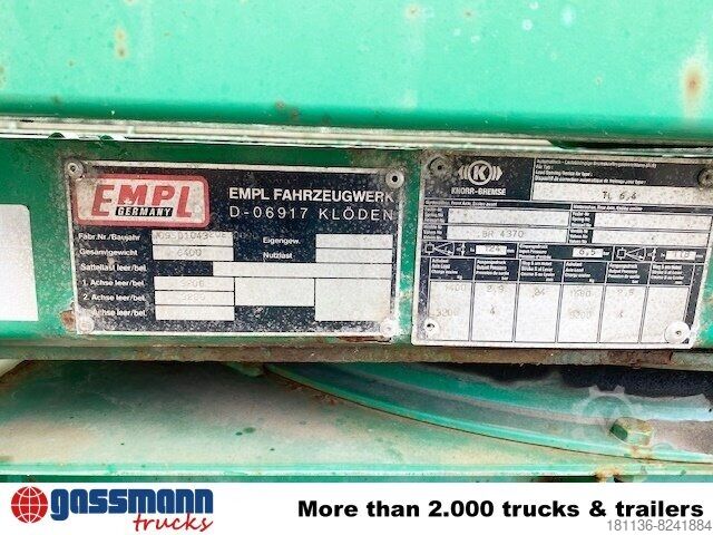 Trailer Empl TL 6,4 Spezial-Tiefladeanhänger, Ex-Polizei