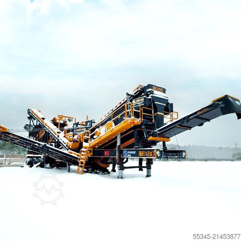 Crushing equipment/mobile crushing plant FABO Mobile Crushing Plant Mobile Vertical Impact Crushing Plant