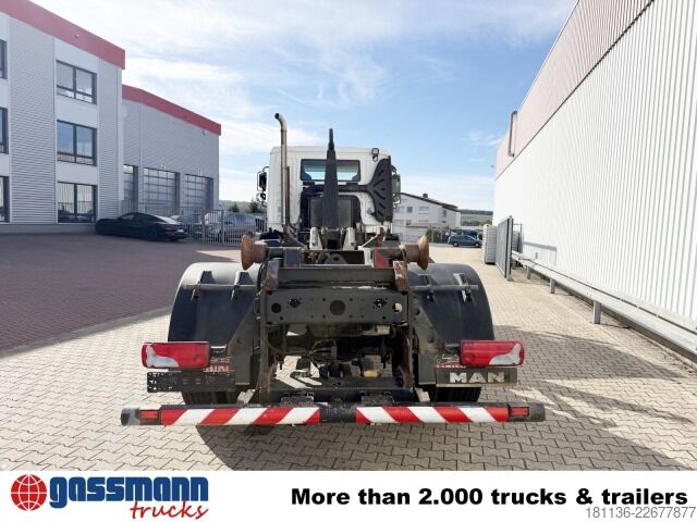 Roll-off tipper truck MAN TGM 18.340 4x4 BB, Winterdienstausstattung,