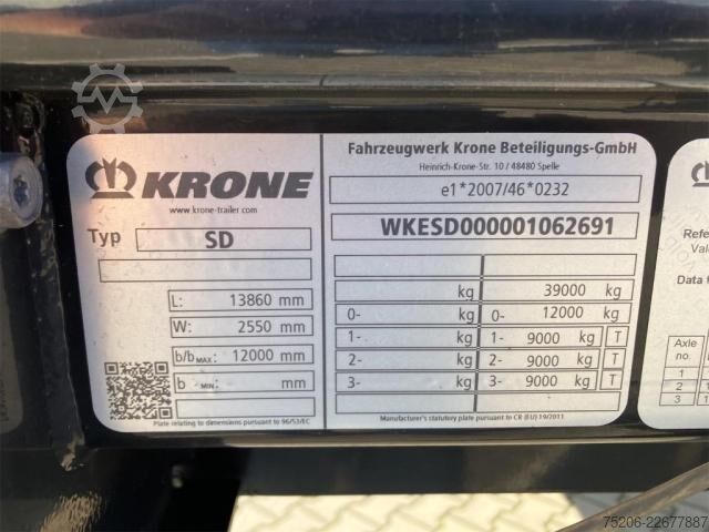 Semitrailer Krone B50 Standard