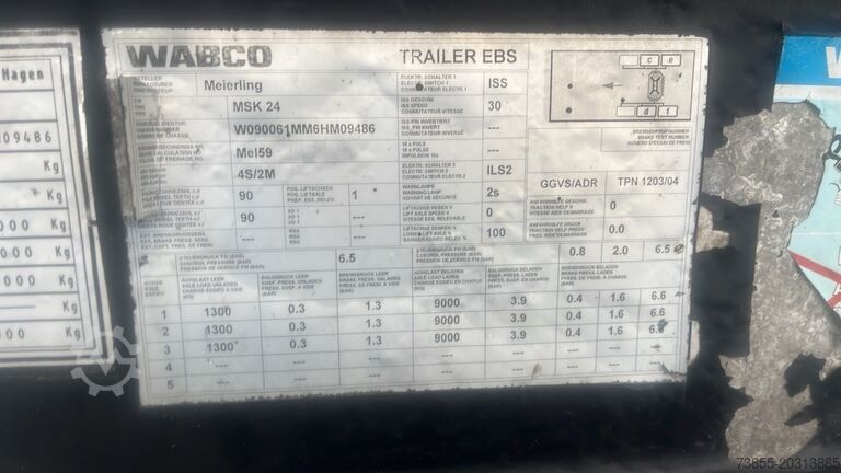 Tipper Semi-trailer Meierling MSK 24 HM / AL-HAR 7,6