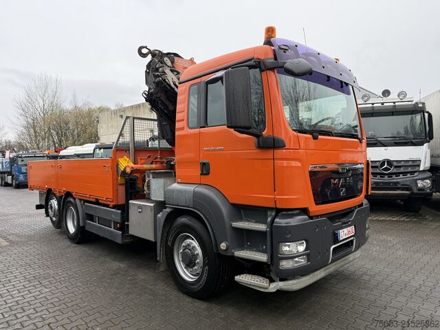 LKW mit Pritsche (offen) MAN TGS 26.480 6X4H-2 Kran Fassi F310 18.50 Meter