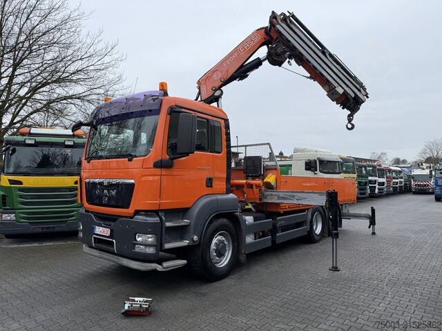 LKW mit Pritsche (offen) MAN TGS 26.480 6X4H-2 Kran Fassi F310 18.50 Meter