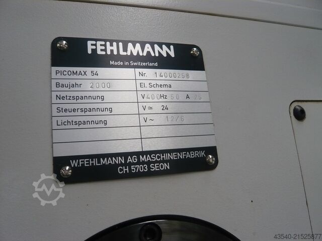 Bohr-Fräsmaschine Fehlmann Picomax 54