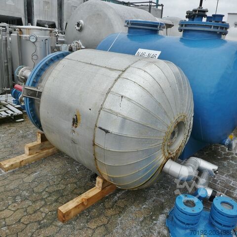 1300 liter heatable/coolable pressure vessel made of V4A Steinemann 8092