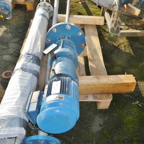 1860 litres heatable/coolable reactor vessel made of V4A with 1.1 kW explosion-proof agitator INOX - MAURER AG 8078