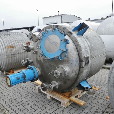 3685 Liter heiz-/kühlbarer Druckbehälter aus V4A Pass + Co 8064