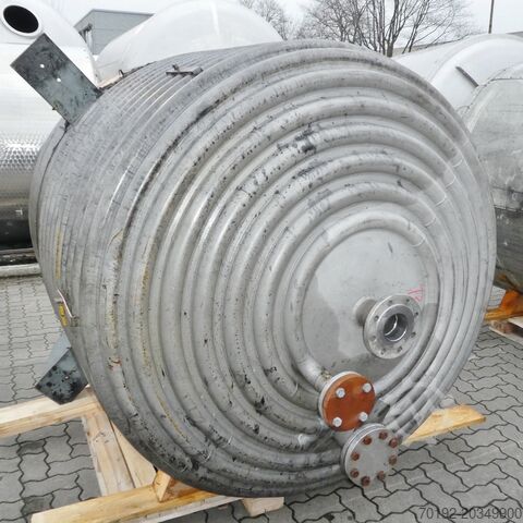 3685 Liter heiz-/kühlbarer Druckbehälter aus V4A Pass + Co 8064