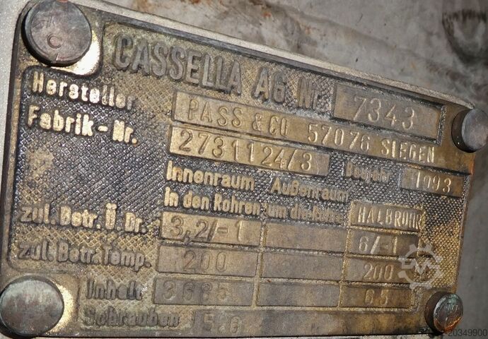 3685 Liter heiz-/kühlbarer Druckbehälter aus V4A Pass + Co 8064