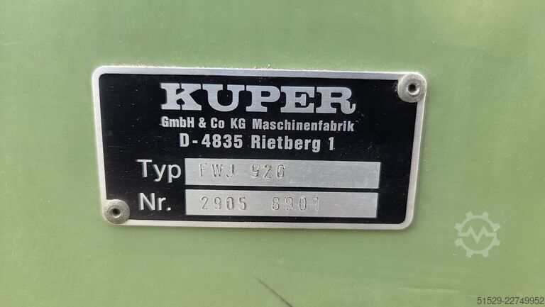 Furnierzusammensetzmaschine Kuper FWJ 920