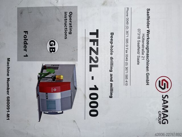 Tieflochbohrmaschine Samag - TFZ 2L-1000 Samag TFZ 2L-1000