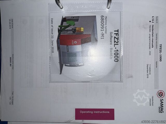 Tieflochbohrmaschine Samag - TFZ 2L-1000 Samag TFZ 2L-1000