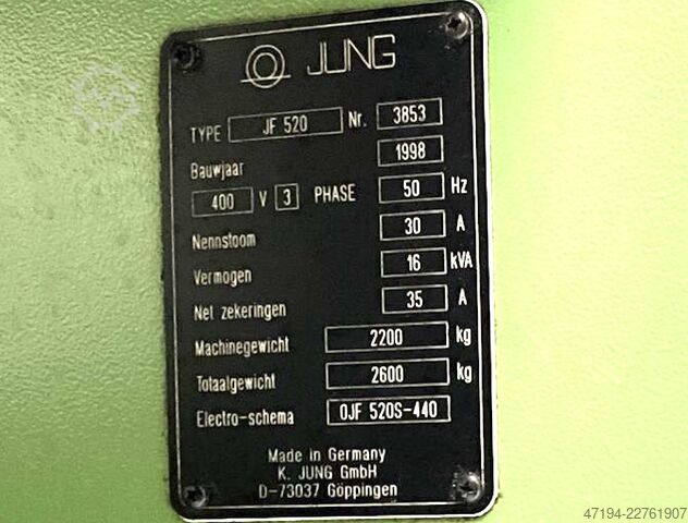 Flachschleifmaschine Jung JF-520