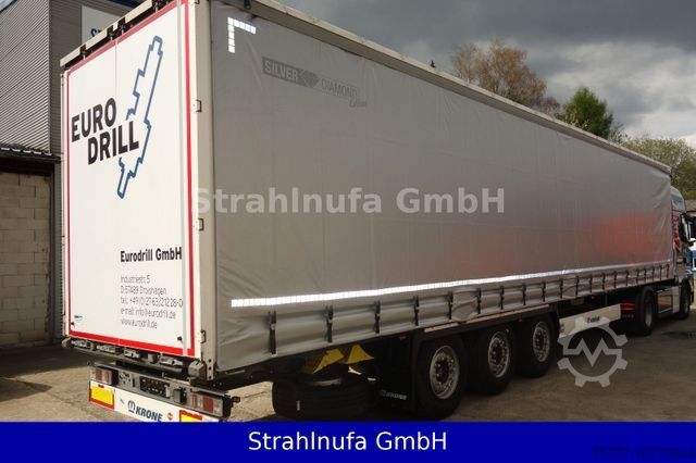 Open semitrailer with tarp KRONE SD