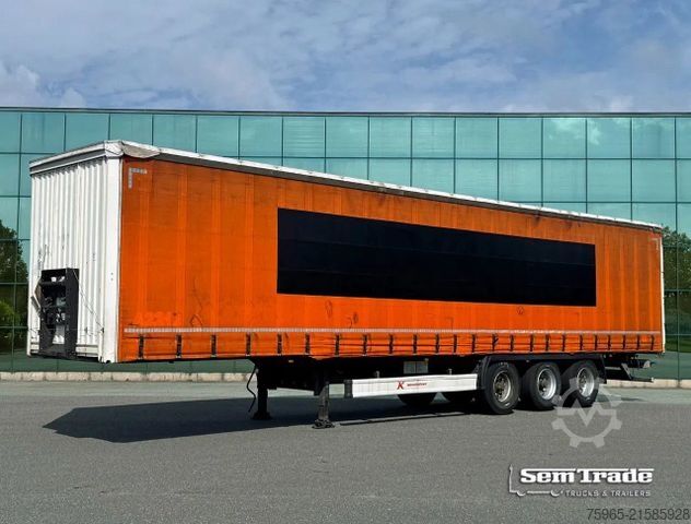 Open semitrailer with tarp  Other KAESSBOHRER  MAXIMA   DRUM BRAKES     SLID