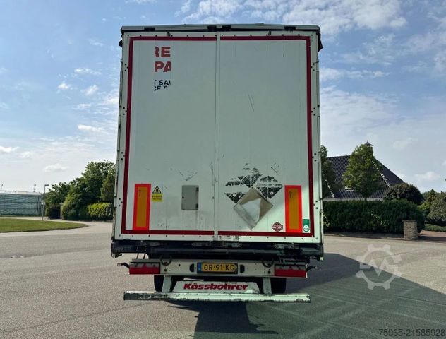 Open semitrailer with tarp  Other KAESSBOHRER  MAXIMA   DRUM BRAKES     SLID
