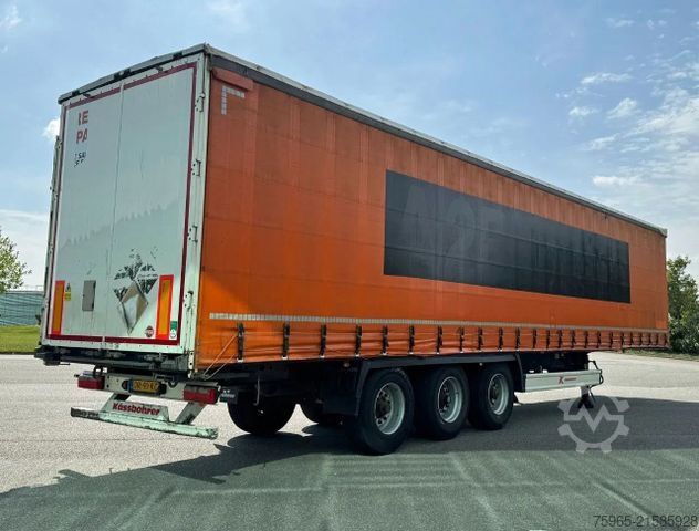 Open semitrailer with tarp  Other KAESSBOHRER  MAXIMA   DRUM BRAKES     SLID