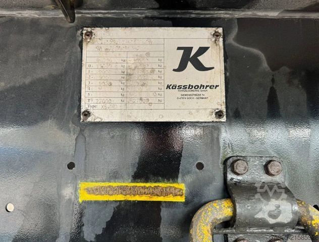 Open semitrailer with tarp  Other KAESSBOHRER  MAXIMA   DRUM BRAKES     SLID