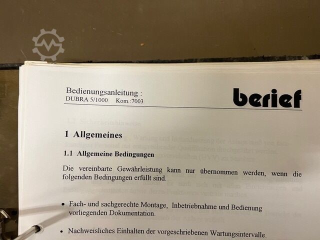 Teflon belt fryer BERIEF DUBRA 5/1000