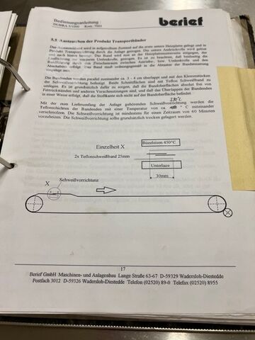 Teflon belt fryer BERIEF DUBRA 5/1000