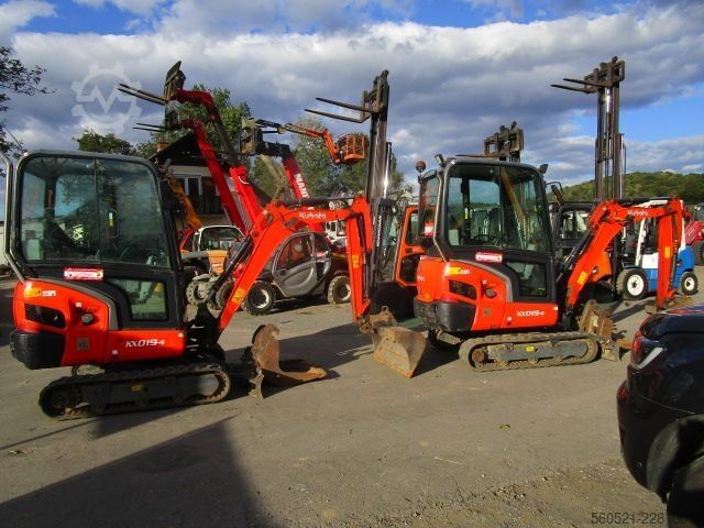 Minibagger Kubota KX 019-4 mit hydraul. Schnellwechsler + 3 Löffel