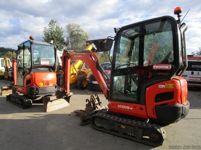 Minibagger Kubota KX 019-4 mit hydraul. Schnellwechsler + 3 Löffel