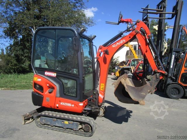 Minibagger Kubota KX 016-4 mit hydraul. Schnellwechsler + 3 Löffel