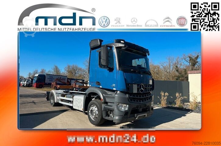 Roll-off tipper truck MERCEDES-BENZ Arocs 1832 4x2 Abrollkipper AHK 35to
