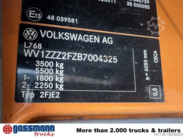 Tipper van Volkswagen Crafter 2.5 TDI 4x2 Doka, Meiller Kipper