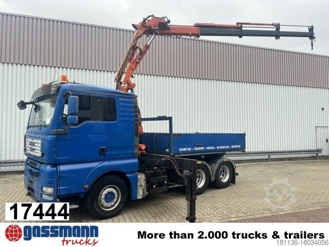 Standard tractor unit MAN TGA 26.480 6x4 BL, Intarder, SZM/Pritsche, Kran