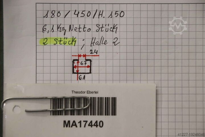 Rolling device for helmet rail Helm Rollenbreite 55 mm