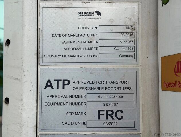 Reefer semitrailer SCHMITZ CARGOBULL SCB*S3B THERMO KING SLXi300 FLOWERWIDE 270 CM HI